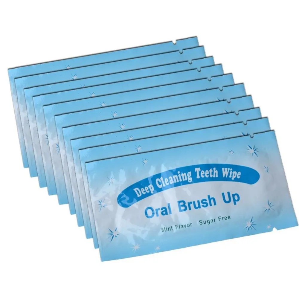 

Dental Oral Brush Up teeth whitening deep cleaning teeth wipe