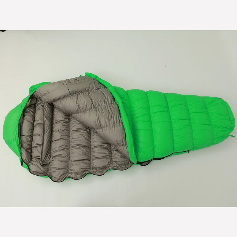 

Ultralight sleeping bag for camping waterproof mummy duck down sleeping bag outdoor sleeping bag, Customized color,rts is random color