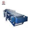 Horizontal rubber belt vacuum cleaner filter