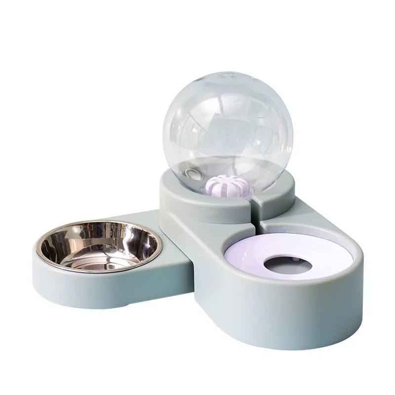 

Automatic Drinking Food Cat Water Bowl Multifunctional Pet Feeding And Drinking Bowl Combination, As shown