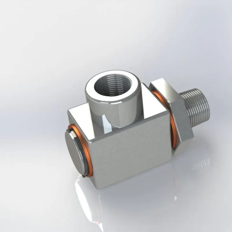 
High-Pressure Right Angle Hydraulic Oil Stainless Steel 360-Degree Rotary Joint 