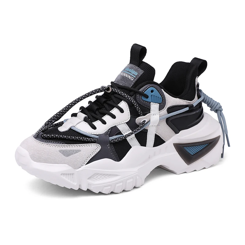 

2021 New Model Factory Price Men's Sports Shoes Old School Dad Sneakers Men, Beige,grey,black,black beige