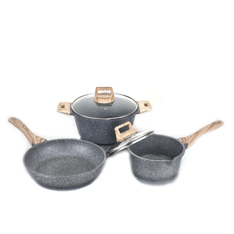 

Kitchen ware cookware set die casting cookware set