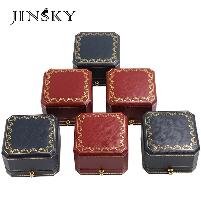 

Jewelry box creative octagonal High-end ring gift box Pendant necklace ring box, Look at pictures and customize