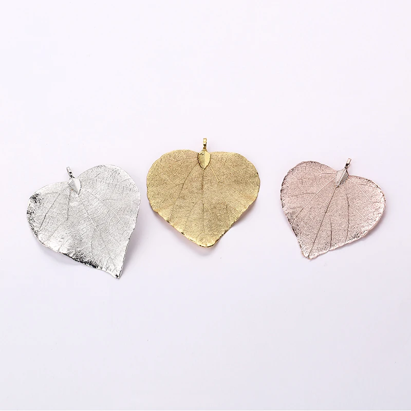 

Leaf in Real Jewelry Gold Necklace Wholesale High Quality Special with Leather Custom Charm Necklaces Fashion Jewelry 100pcs, Picture shows