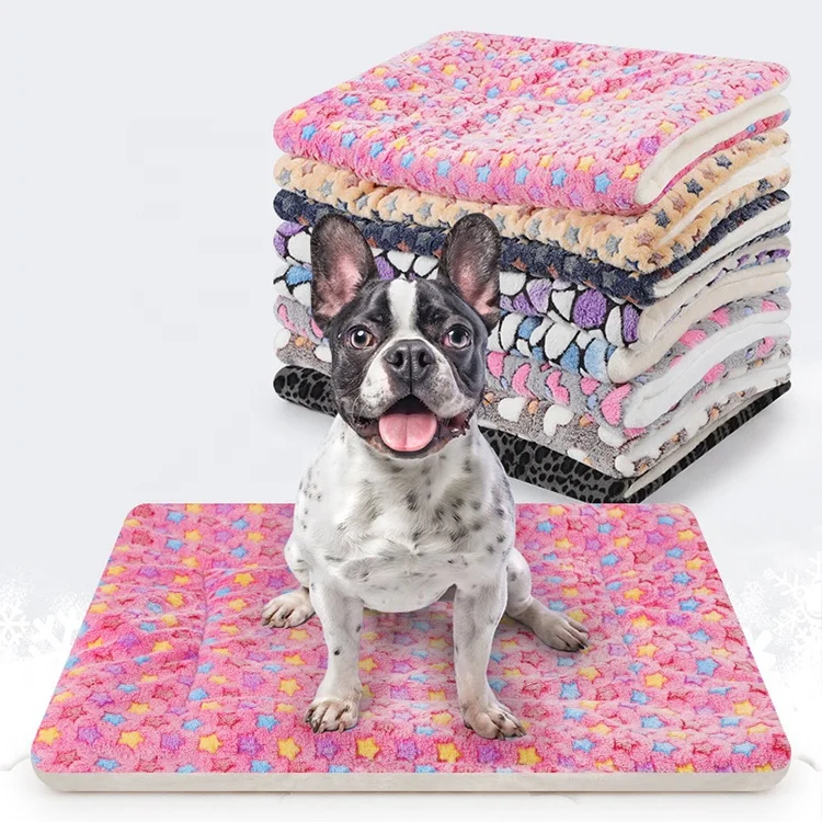 

Luxury Dogs Puppy Blankets Cat Blankets Double Tier Fleece Fabric Pet Dog Blankets Soft, Customized