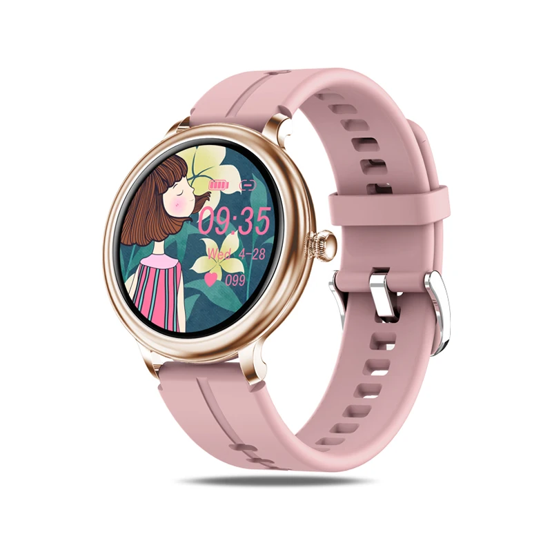 

2021 Amazon women smartwatch NY13 with ip68 waterproof girls smart watch blood pressure heart rate watches