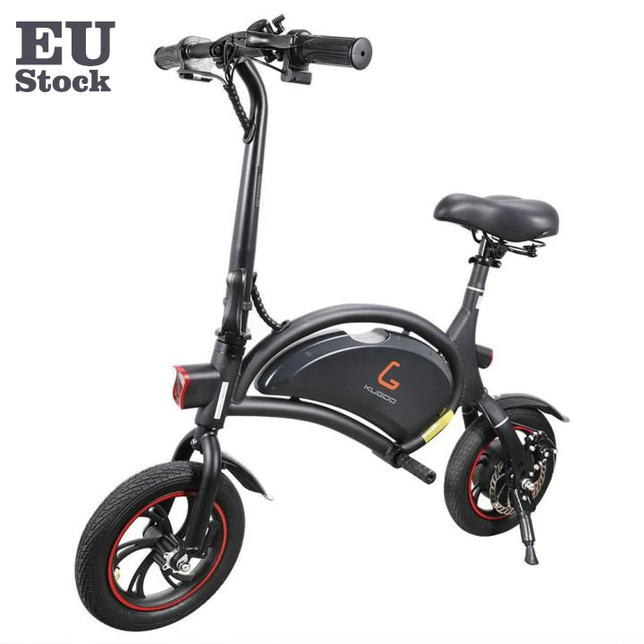 

2021 EU STOCK Kugoo B1 12inch adult foldable battery lithium bicycle bike electric bicycle scooter electric bike, Black