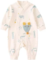 

Baby Girl Cute Coverall Pajamas Onesie Long Sleeve Romper 0-24 Months Jumpsuit