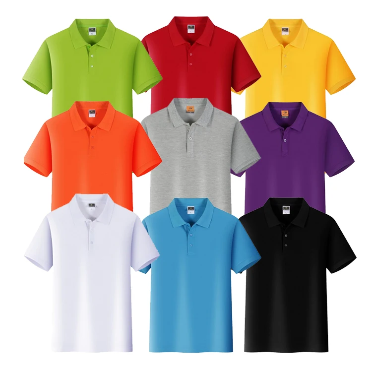 

High Quality Short Sleeve T-Shirt Custom Logo Printing Cotton Polo t Shirt