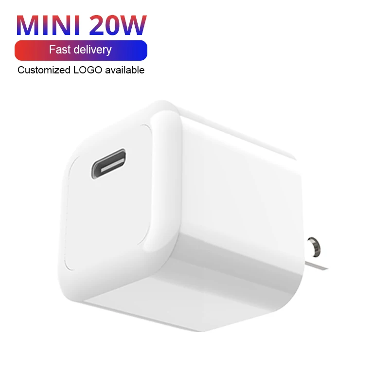 

Original Wholesale Portable 20W QC 3.0 Quick Charge Fast Type C Pd Usb Wall Travel Cell Phone Charger For Qualcomm Iphone 12 Pro