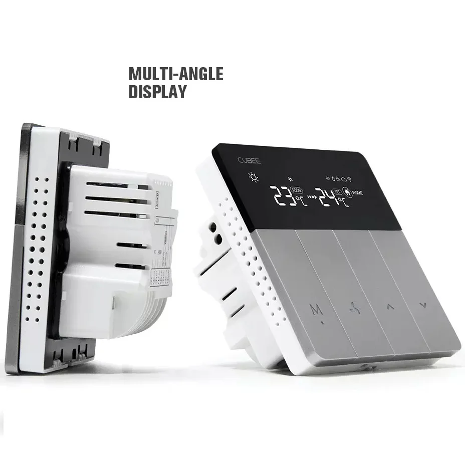 
Reddot Design CUBEE FCU 3 Speed Air Conditioning Cooling Underfloor Heat Pump APP Control WIFI Module thermostat 