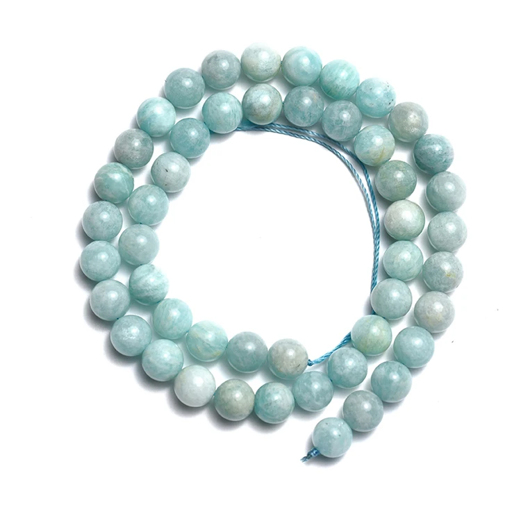 

Natural Stone Amazonite Round Beads For Jewelry Making  Perles Gem Loose Beads Diy Bracelet Necklace Dropship