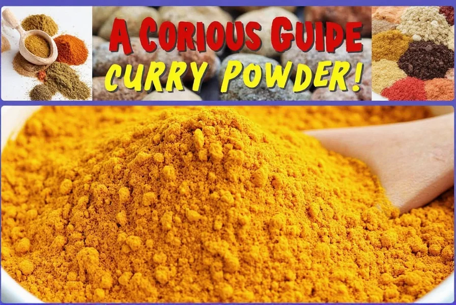 Curry powder spread on a plate