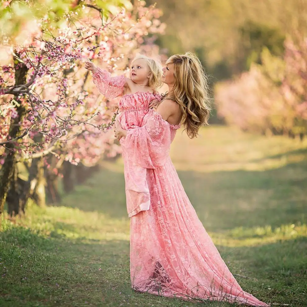 

Lace Floral Big Tailng Long White Maternity Wedding Shoot Dress Clothing For Ladies
