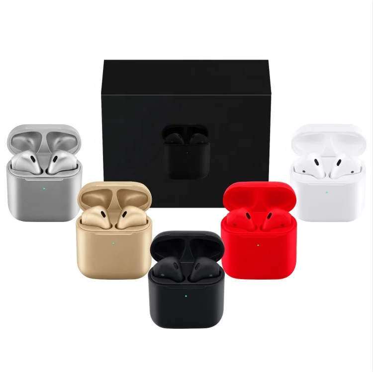 2019 factory china i200tws Wireless charging bass sound tap touch control light 1:1 Air 2  earphone earbuds i200 tws