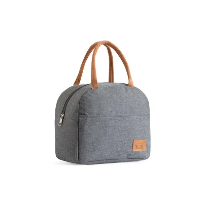 

Insulated Lunch Bag Adult Polyester aluminium foil thermal tote lunch bag for cooler bag, Picture color , can be customized