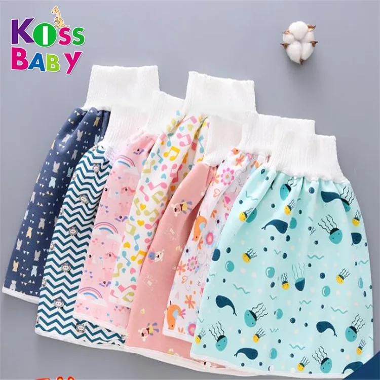 

Waterproof leakproof baby potty training skirts breathable baby nursing urine diaper skirt, Picture shows