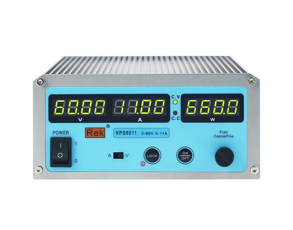 Rek KPS6011 60V 11A Intuitive Output Power Display Adjustable Switching Variable Voltage DC Power Supply for Mobile Phone Repair
