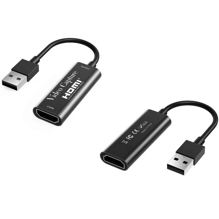 
USB 2.0 audio Video Capture HD 1080 60Hz for mobile phone/tablet/video camera cast screen and audio to your PC and record by PC 