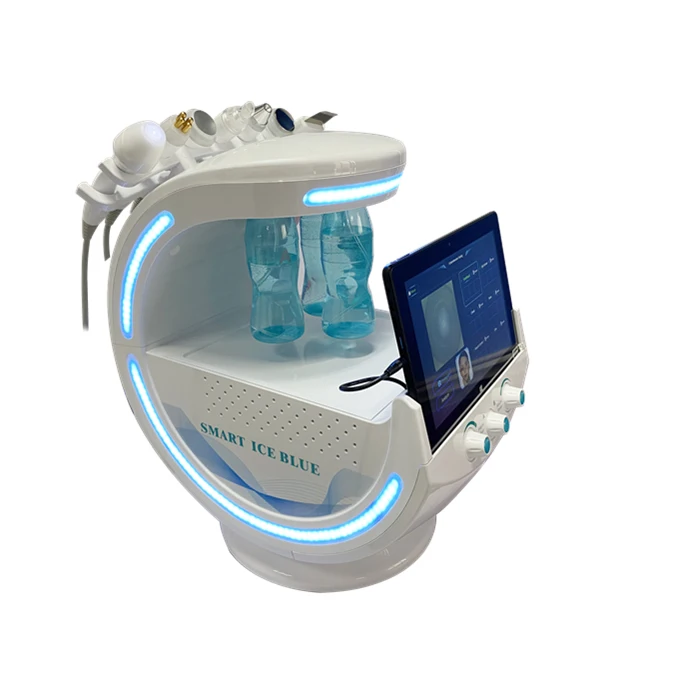 

New Style 7 in 1 Hydra Dermabrasion Facial Microdermabrasion Beauty Oxygen Facial Machine Portable, Blue / oem