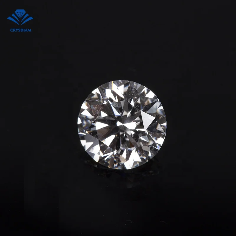 

CRYSDIAM Round Brilliant Cut SI1cvd loose diamond white loose jewel diamond cvd synthetic diamond