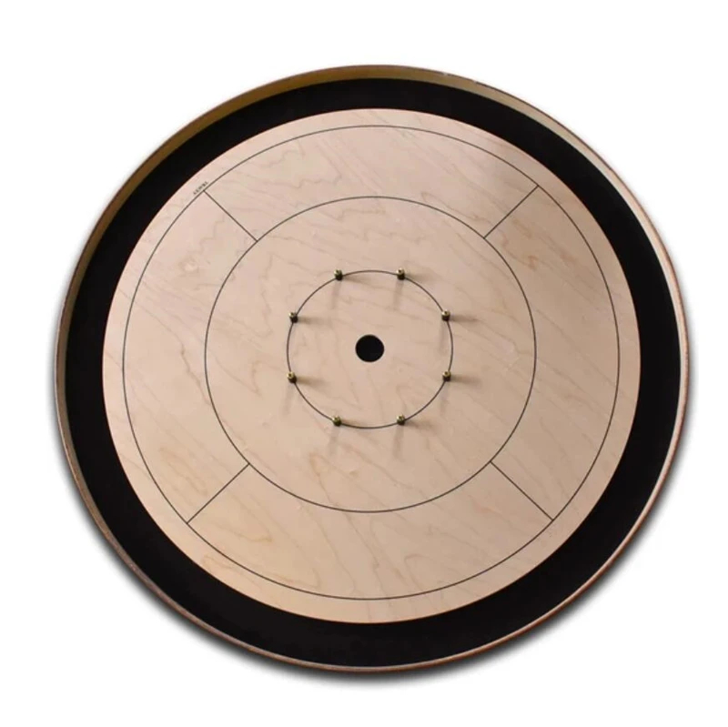 

wooden Canada Crokinole board Real Hardwood Tournament Size round Crokinole game