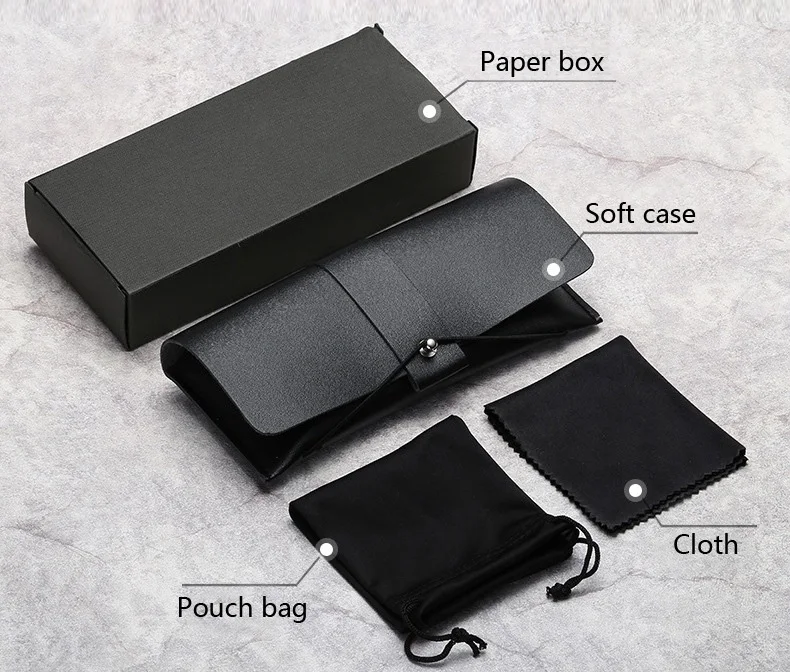 

2021 Custom pouch bag cleaning cloth microfiber black sunglasses soft case packaging Men sunglasses with case