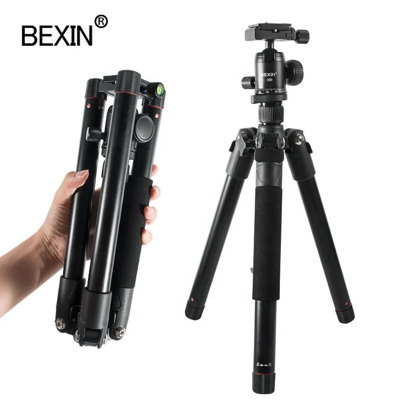 

MS26 Portable Travel Tripod Mobile Phone Stand Mount Camera Tripod with Compass Device for DSLR Camera Phone Mount DV Projector