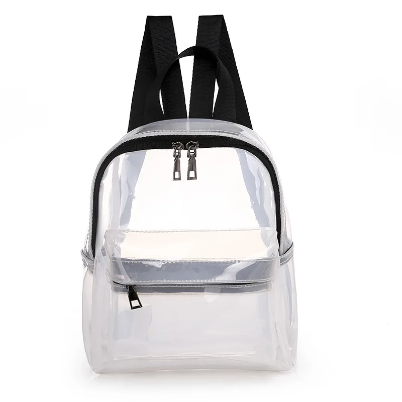 

Stylish popular waterproof women girls leisure see through bag PVC transparent jelly mini clear backpack, Customized color