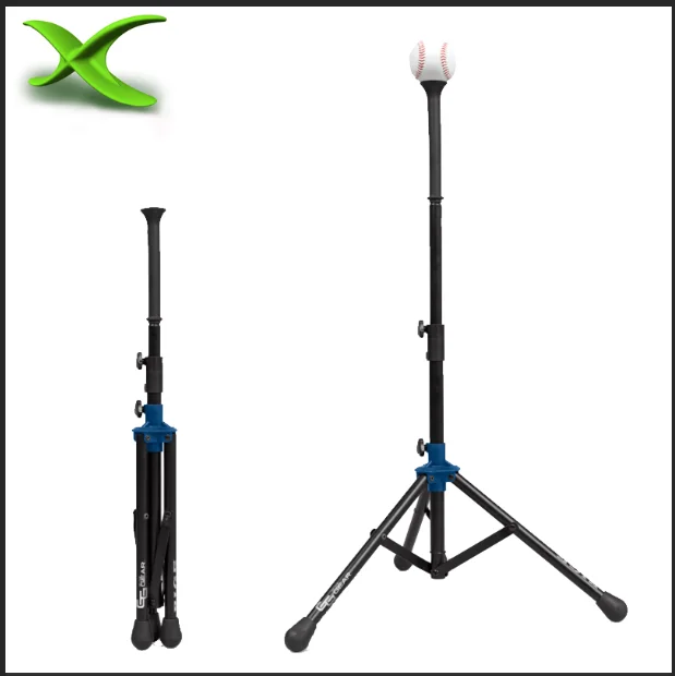 
High quality light weight outdoor travel portable adjustable metal baseball batting tee for training 