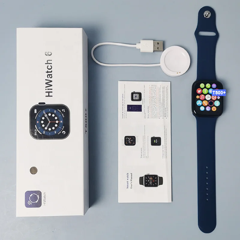 

Reloj Inteligente HiWatch Series 6 Smartwatch T500+ Wristwatch Waterproof Sport Fitness Digital Watches T500+ Smart Watch T500 +
