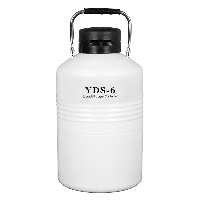 6L small nitrogen cylinder aluminum alloy liquid nitrogen container yds6 semen storage tanks dewar