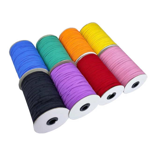 

Factory wholesale 5mm 6mm 8mm soft elastic band, Customized