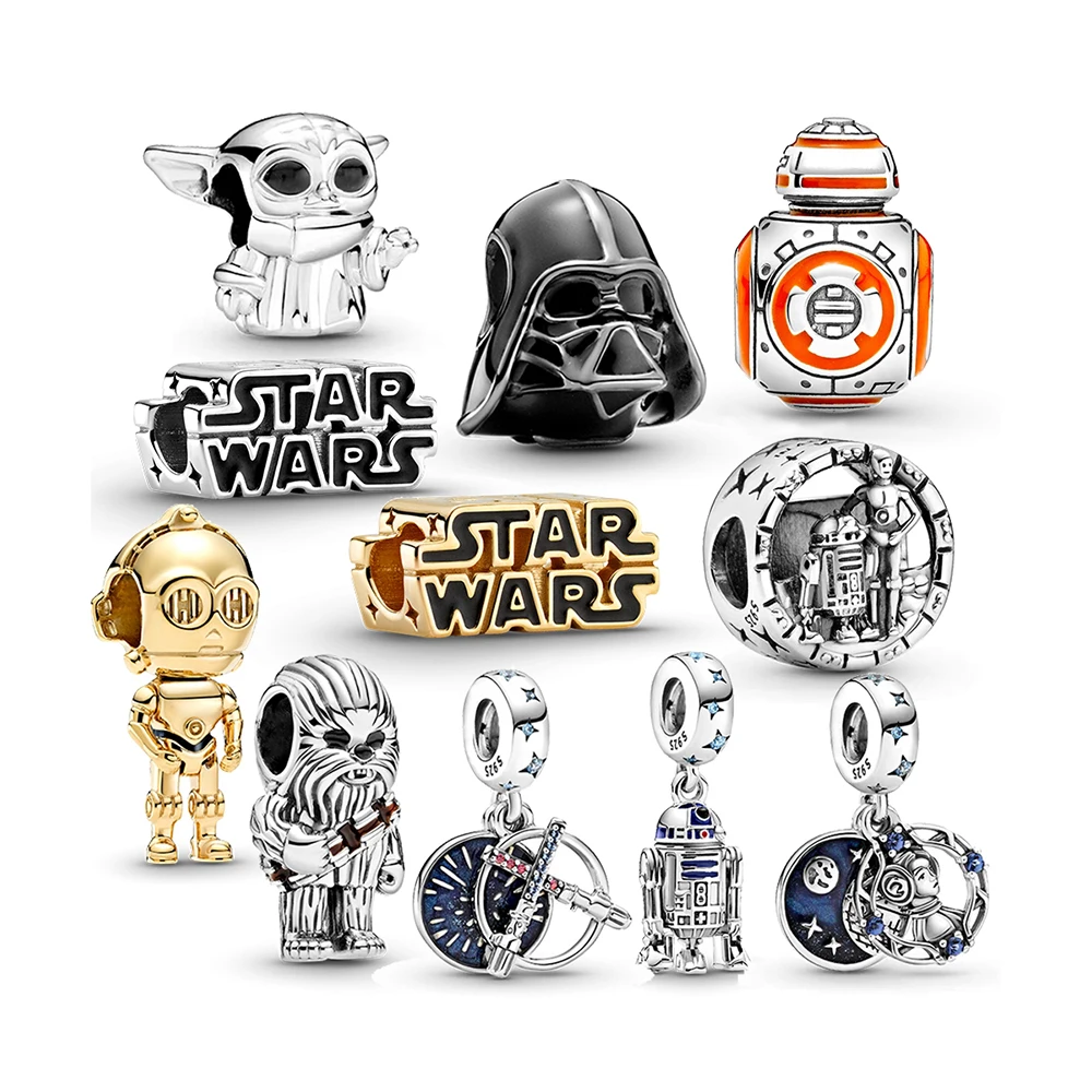 

925 Sterling Silver Pendant personalized Star Wars the me Bead For Pandora Bracelet Set