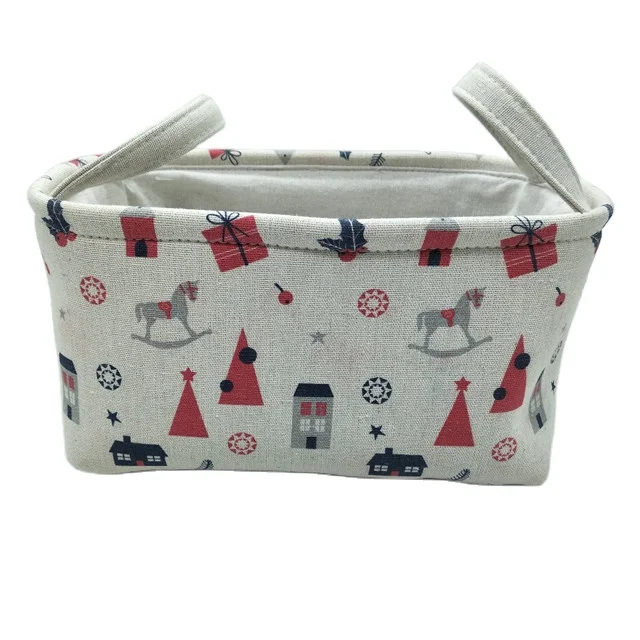 

Custom canvas storage hamper basket, Customized