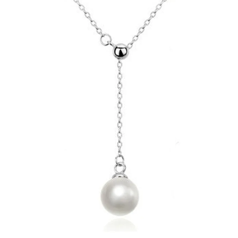 

00082-1 Korean fashion adjustable mother of Pearl Shell Pendant clavicle Necklace