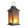 High Quality Mini Antique Brass LED Flame Lantern Battery Powered The Flamelights Led Lantern