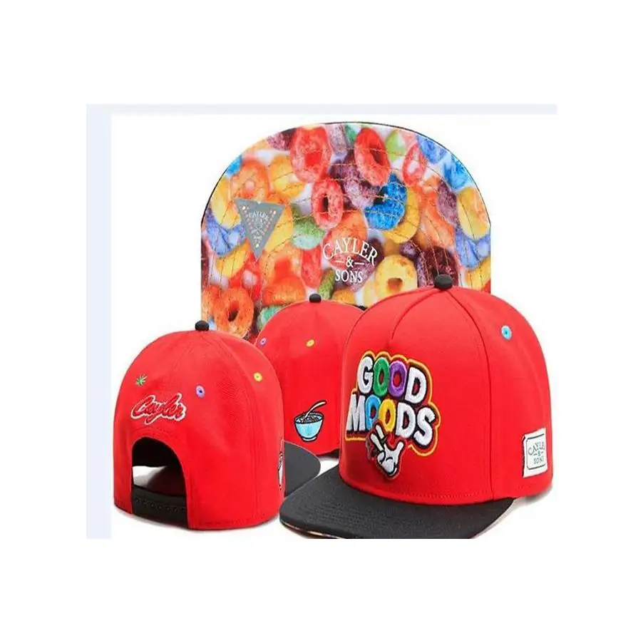

Cayler & Sons Red Good Moods Baseball Caps Brand Hip Hop Sports Sun Gorras Casquette Men Visor Golf Snapback Hats