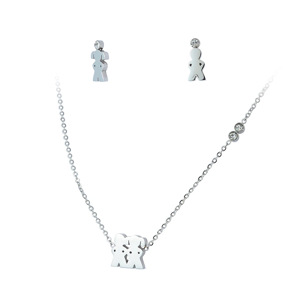 

Ready To Ship Custom Friendship Jewelry Sets Child Earrings Set Pendants Necklace