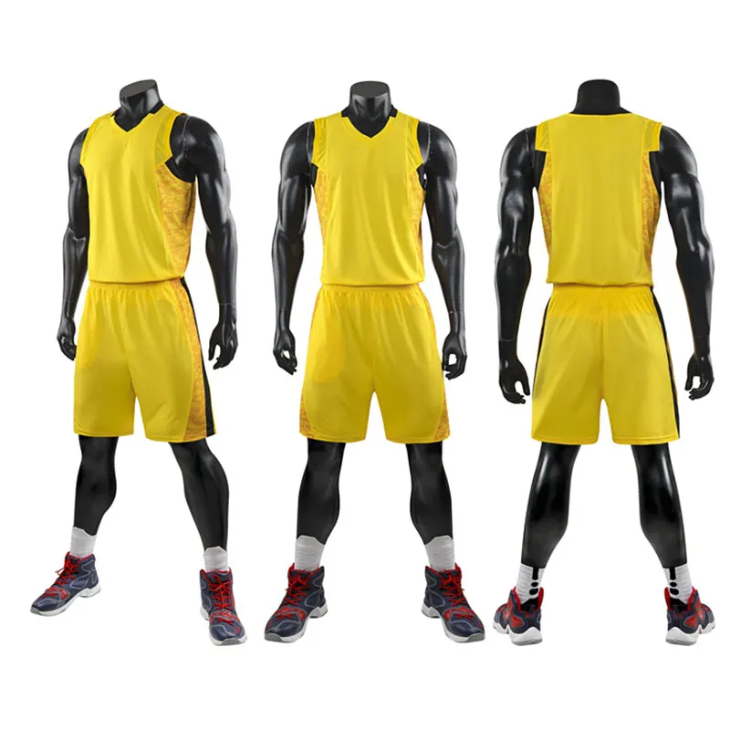 

High Quality Men Basketball Jerseys Sets Breathable Team Sports Suit Uniforms Kit Competition Sports, Custom color
