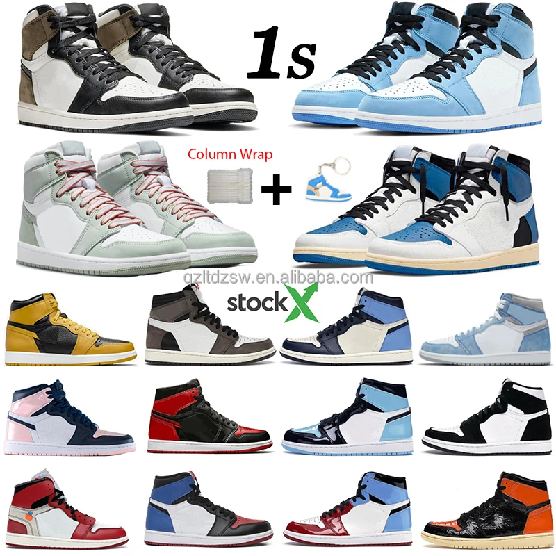 

2021 Newest men women Casual Shoes 1 Retro high OG 1s Fragment X Seafoam University Blue Dark Mocha men's fashion sneakers AJ 1