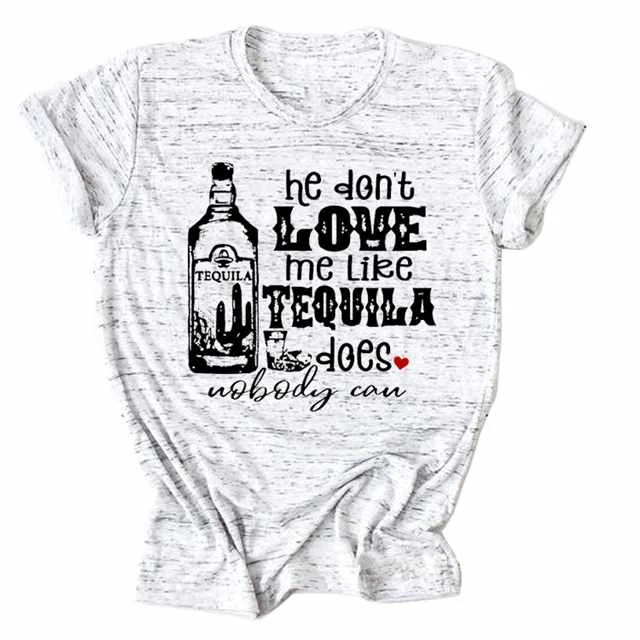 

Summer Trend Letters Short-sleeved Top Fashion Casual T Shirt Female, Picture color