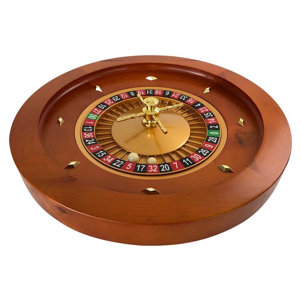 18" Casino Grade Deluxe Wooden Roulette Wheel Grou-002 