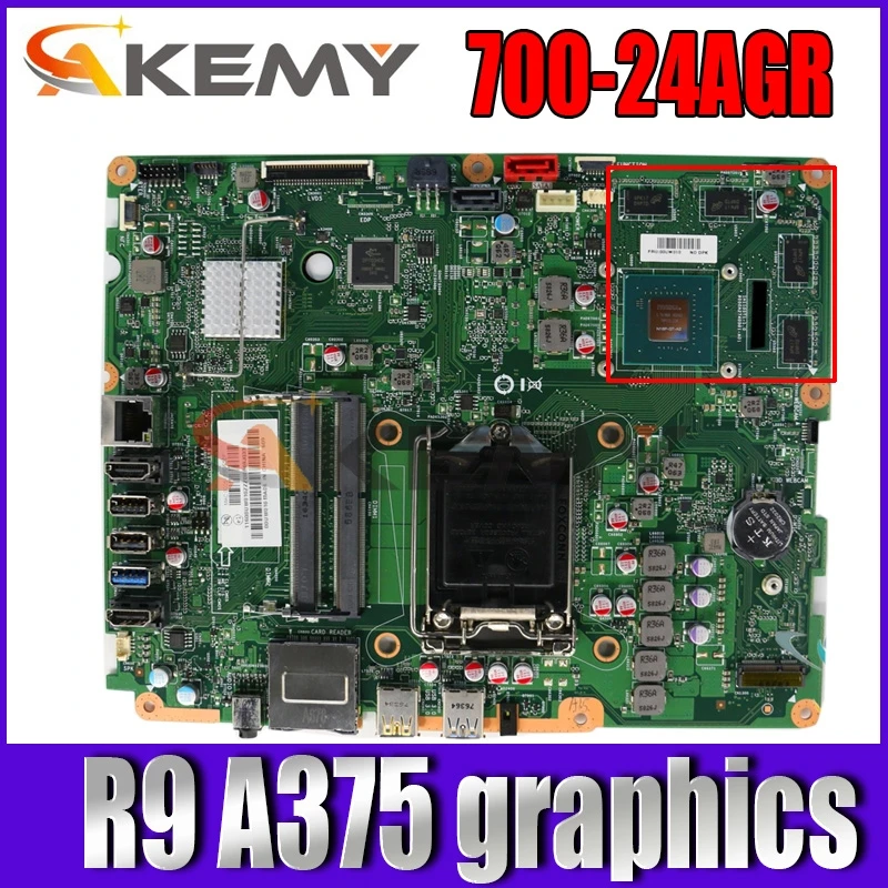 

Akemy 00UW021 6050A2742401 A01 For IdeaCentre AIO 700-24AGR PC Motherboard Radeon R9 A375 graphics