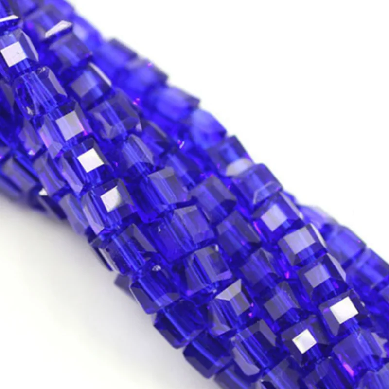 

Wholesale Multi Colors Faceted Square Crystal Beads For Jewelry Making Decoration
