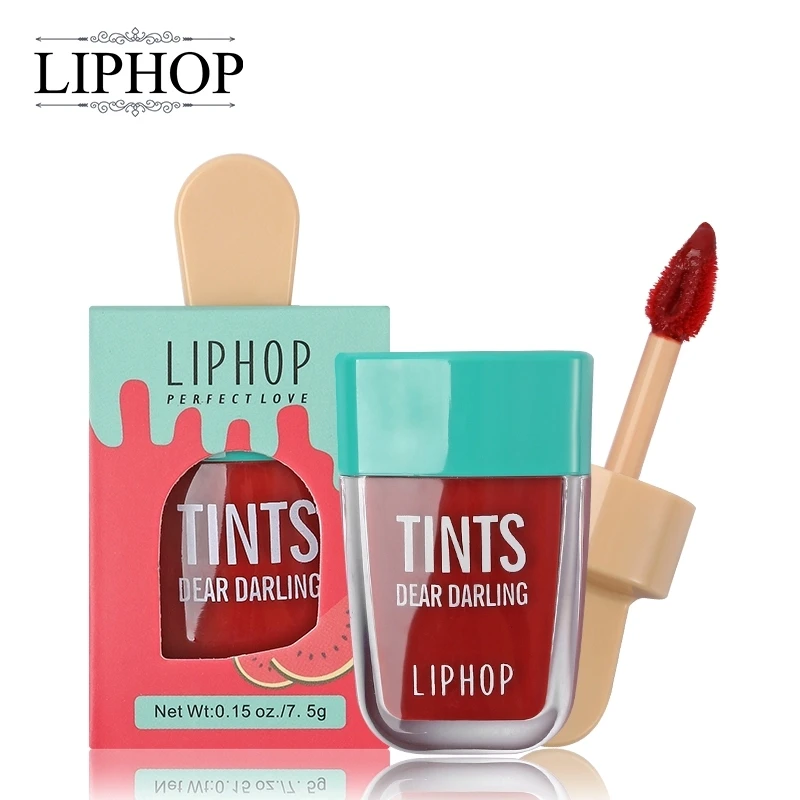 

LIPHOP Lip Gloss Ice Cream Lip Tint Long-Lasting Waterproof Moisturizing Sexy Matte