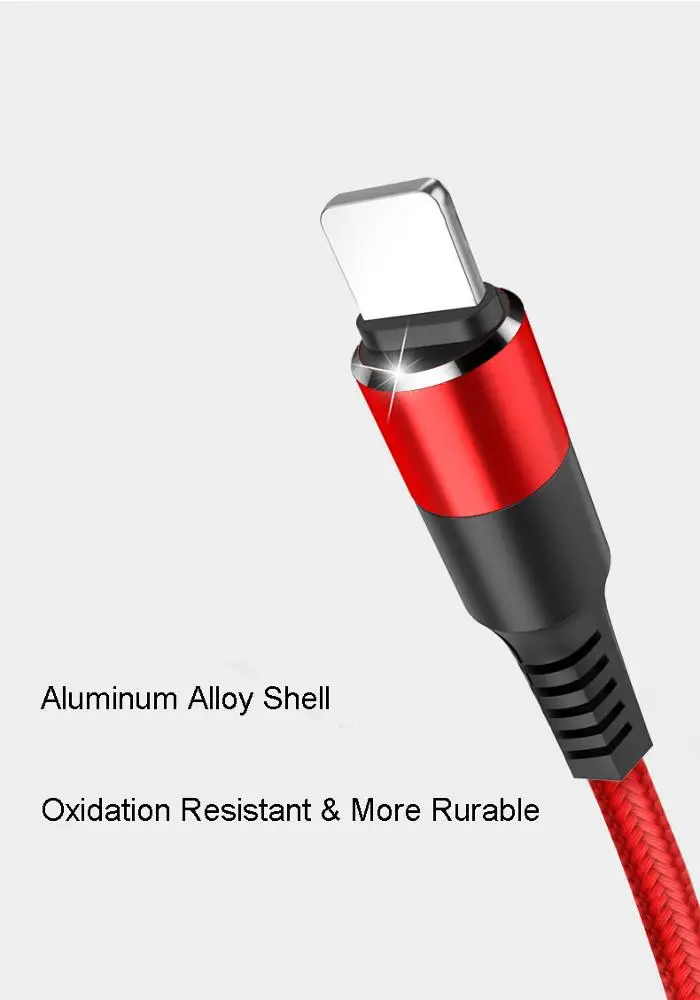 Fashion present gift Nylon Braided one drag three 2.5A quick charging wire 3 in 1 usb cable - ANKUX.COM
