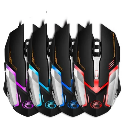 

iMICE wired gaming mouse V6 standard version four color breathing backlight