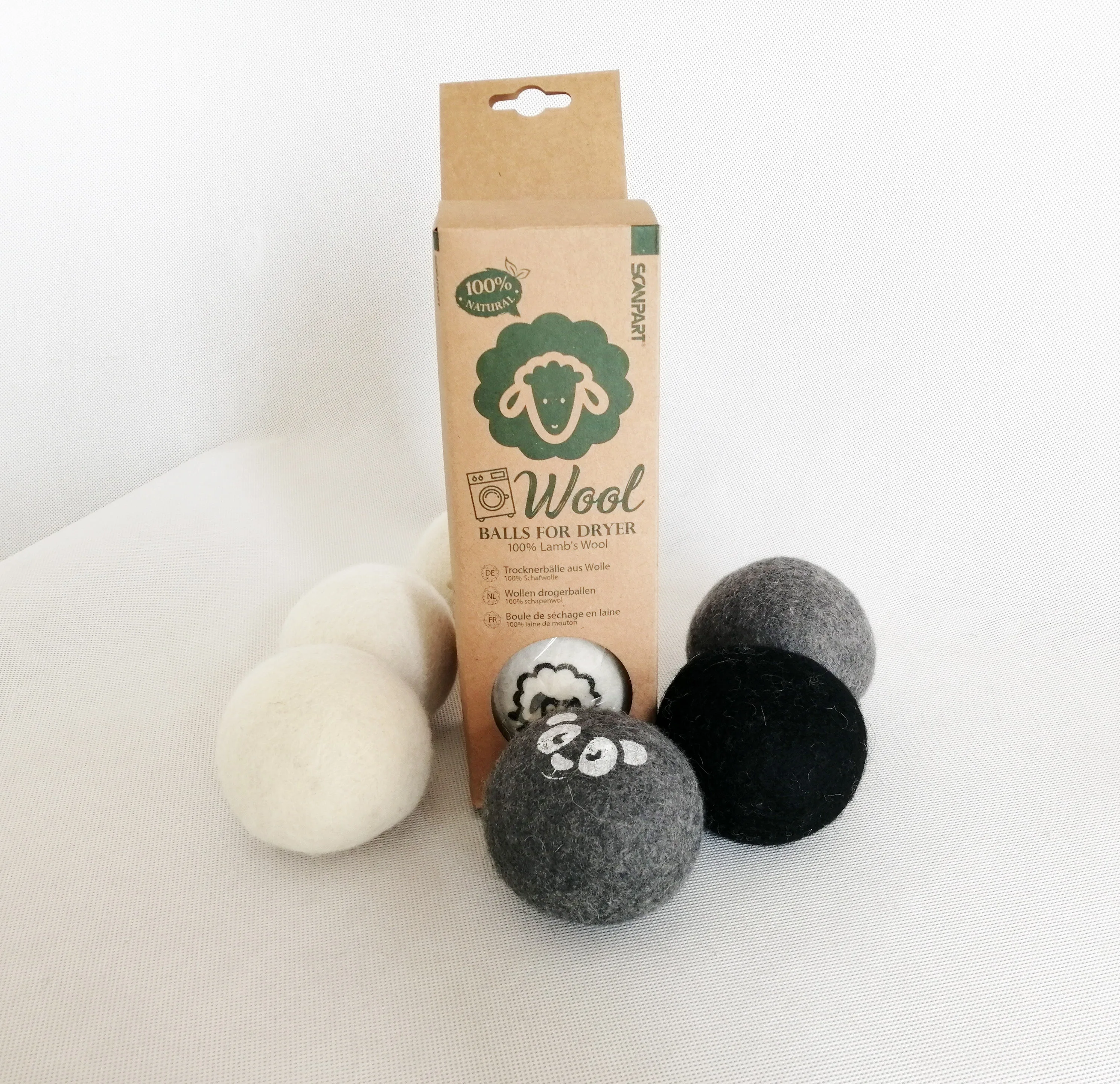 
2020 amazon bestseller 6 pack xl eco friendly wool laundry dryer ball absolutely handmade 100%  (62359034839)